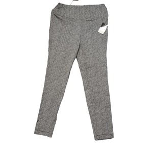 New Washington Pull On Skinny Pants Secretly Slender Black And White Print 6